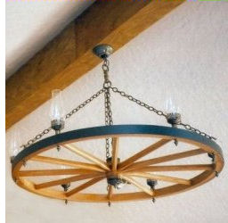 Wagon Wheel Chandeliers,Robert Post Wagon Wheel Chandelier