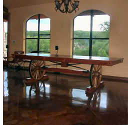 Wagon Wheel Table, Bill Silk Wagon Wheel Table